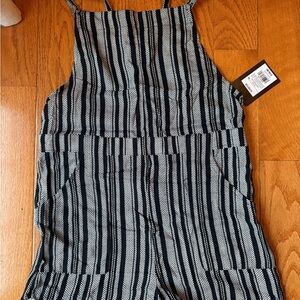Art Class Monochrome Striped romper girls 10/12